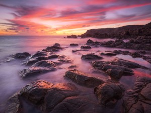 Baie des Fontenelles dans la Hague, Cotentin, Manche, Normandie