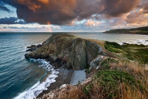 Baie d'Ecalgrain dans la Hague, Manche, Normandie