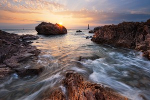 Coucher de soleil à Goury, Cap de la Hague, Cotentin