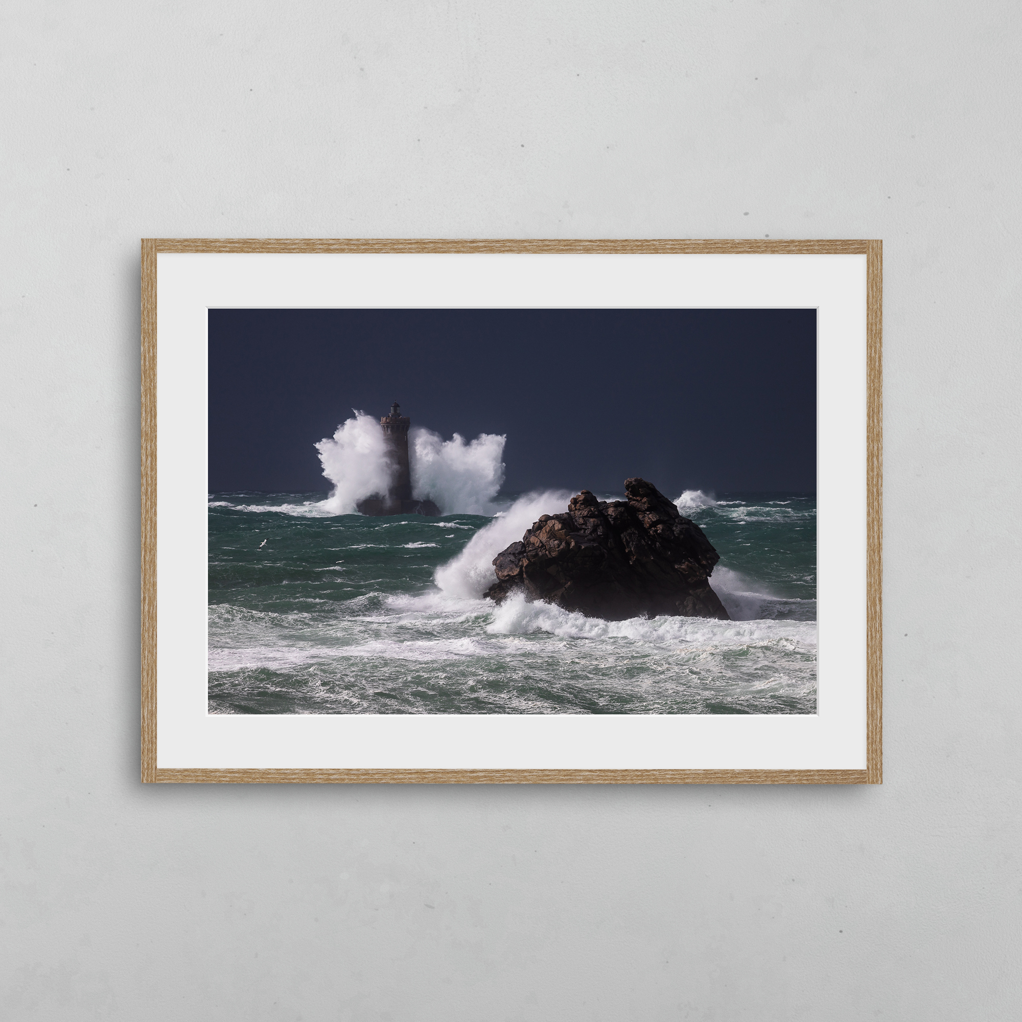 Le Phare du Four dans la tempête