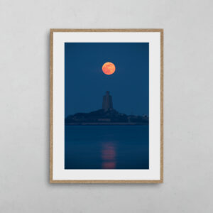 Lever de lune sur la Hougue